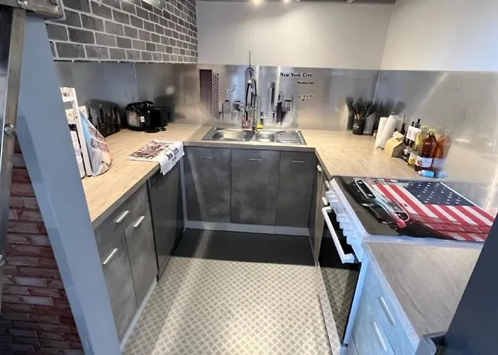 Apartamento Les Roitelets New York - T2 Avec Mezzanine - Thème New York - Entièrement Neuf - Classé 3 étoiles - Proche Centre-ville&thermes - Confort - Ménage Et Linge De Maison Inclus La Bourboule