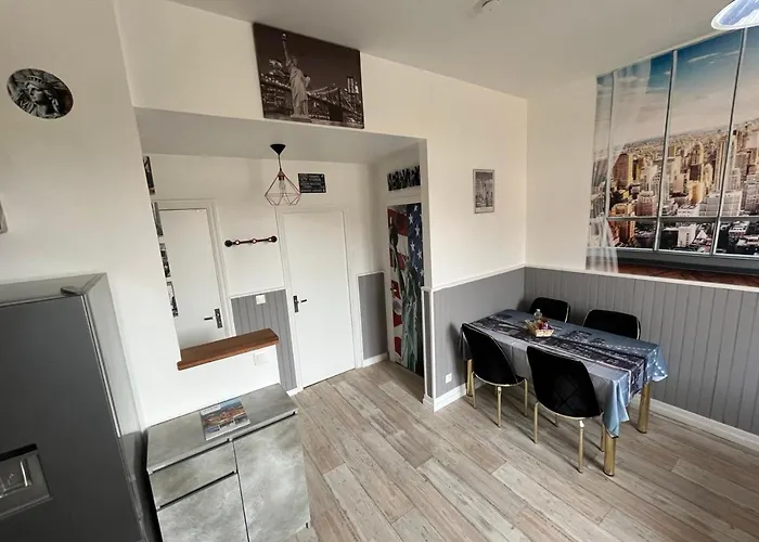 Les Roitelets New York - T2 Avec Mezzanine - Thème New York - Entièrement Neuf - Classé 3 étoiles - Proche Centre-ville&thermes - Confort - Ménage Et Linge De Maison Inclus Apartamento *