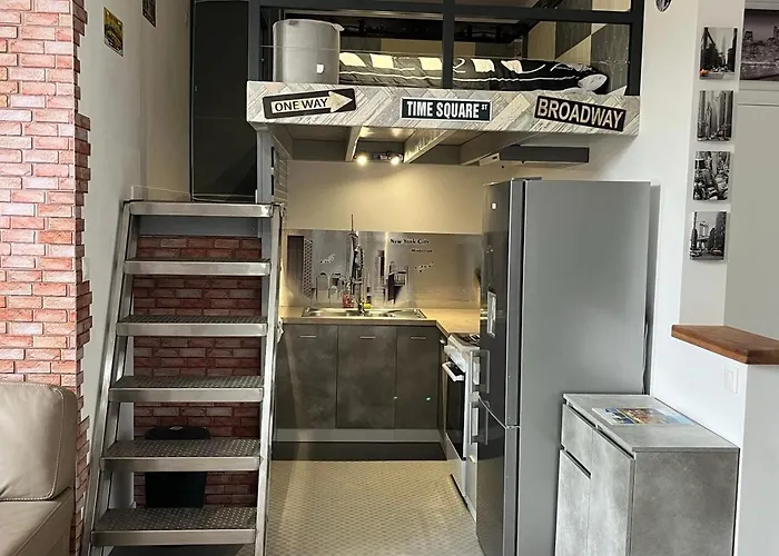 Les Roitelets New York - T2 Avec Mezzanine - Thème New York - Entièrement Neuf - Classé 3 étoiles - Proche Centre-ville&thermes - Confort - Ménage Et Linge De Maison Inclus La Bourboule